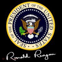 Ronald Reagan Presidential Seal Signature Magnet