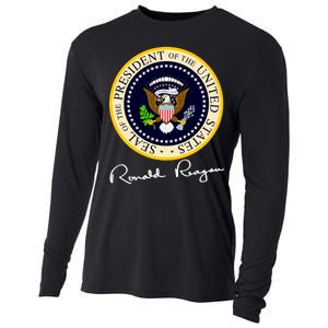 Ronald Reagan Presidential Seal Signature Cooling Performance Long Sleeve Crew