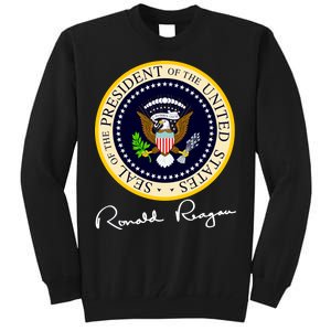 Ronald Reagan Presidential Seal Signature Tall Sweatshirt