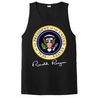 Ronald Reagan Presidential Seal Signature PosiCharge Competitor Tank