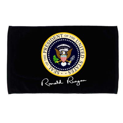 Ronald Reagan Presidential Seal Signature Microfiber Hand Towel