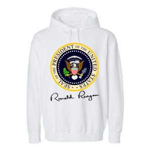 Ronald Reagan Presidential Seal Signature Garment-Dyed Fleece Hoodie