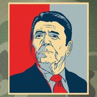Ronald Reagan Retro Legacy Tie Dye Trucker Hat