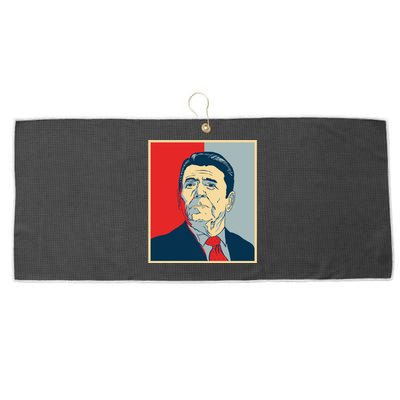 Ronald Reagan Retro Large Microfiber Waffle Golf Towel