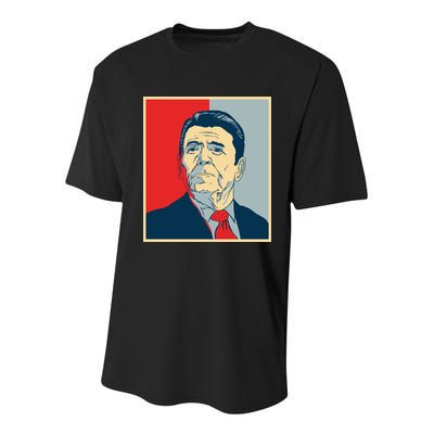 Ronald Reagan Retro Youth Performance Sprint T-Shirt