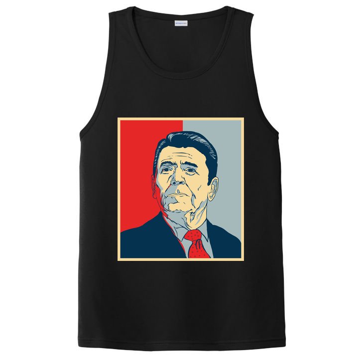 Ronald Reagan Retro PosiCharge Competitor Tank
