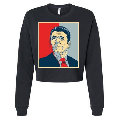 Ronald Reagan Retro Cropped Pullover Crew