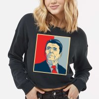 Ronald Reagan Retro Cropped Pullover Crew