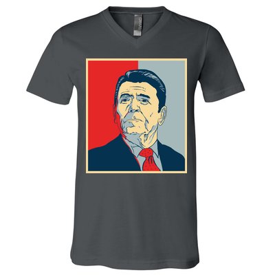 Ronald Reagan Retro V-Neck T-Shirt