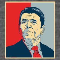 Ronald Reagan Retro Button