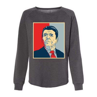 Ronald Reagan Retro Womens California Wash Sweatshirt