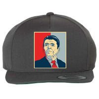 Ronald Reagan Retro Wool Snapback Cap