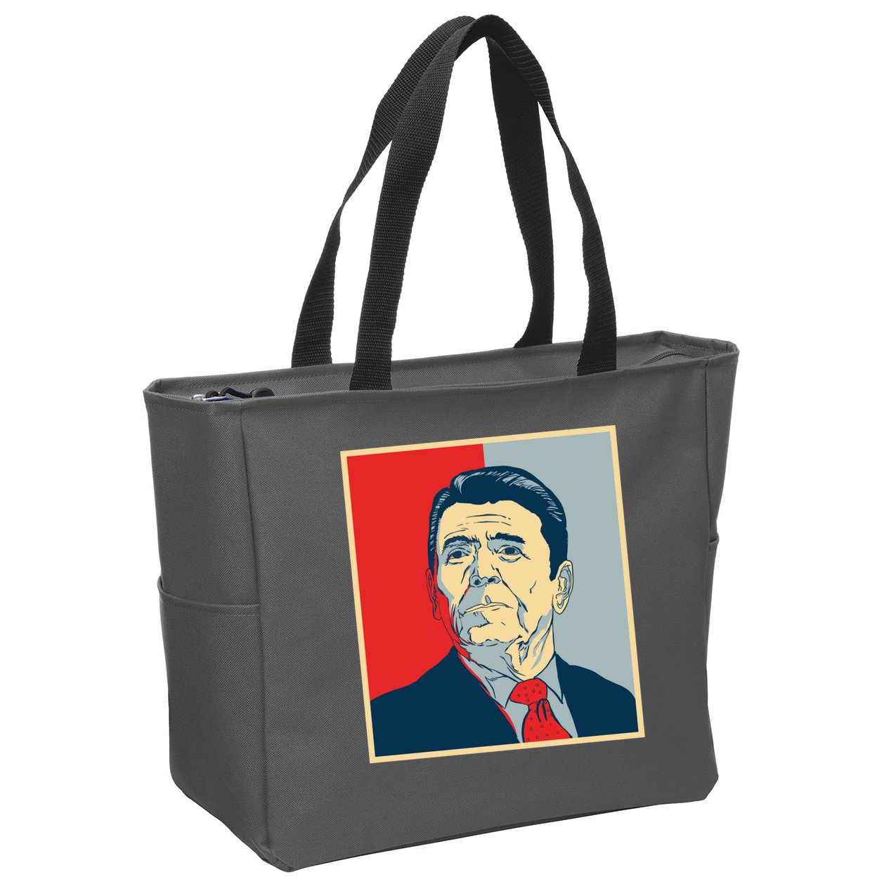 Ronald Reagan Retro Zip Tote Bag