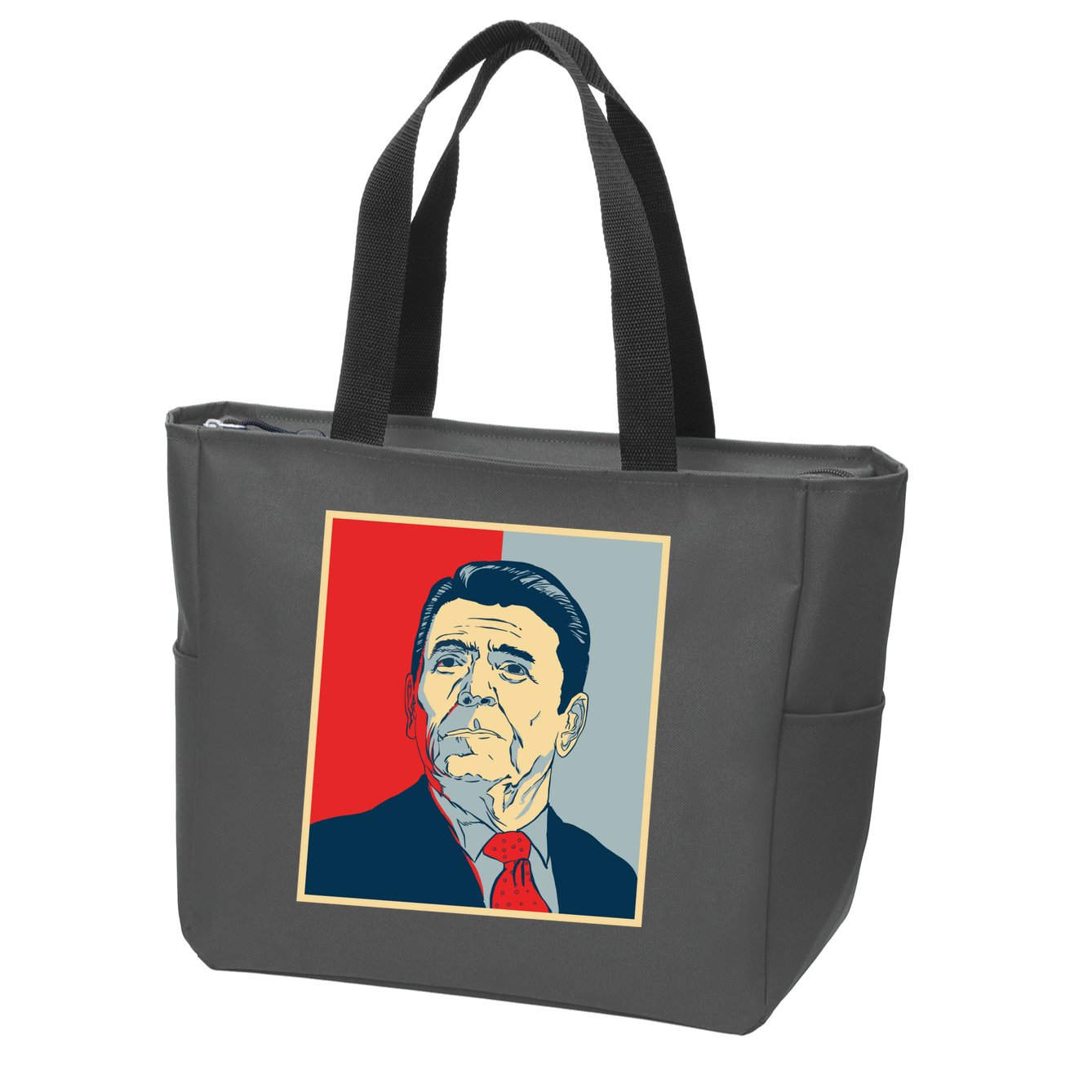 Ronald Reagan Retro Zip Tote Bag
