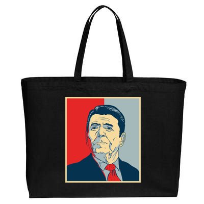 Ronald Reagan Retro Cotton Canvas Jumbo Tote