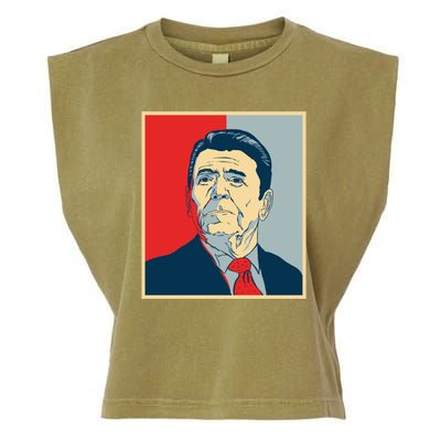 Ronald Reagan Retro Garment-Dyed Women's Muscle Tee