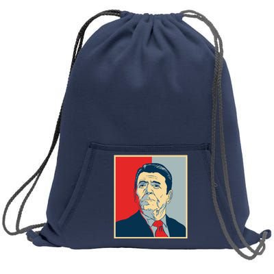 Ronald Reagan Retro Sweatshirt Cinch Pack Bag