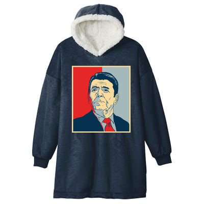 Ronald Reagan Retro Hooded Wearable Blanket