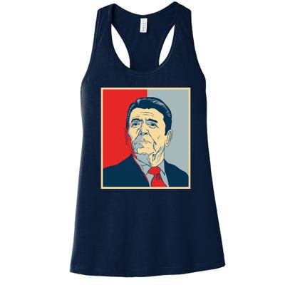 Ronald Reagan Retro Women's Racerback Tank