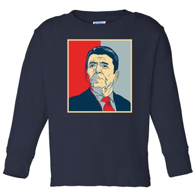 Ronald Reagan Retro Toddler Long Sleeve Shirt