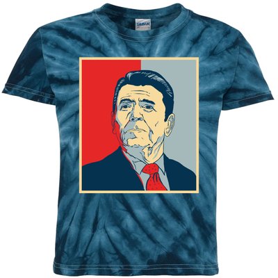 Ronald Reagan Retro Kids Tie-Dye T-Shirt