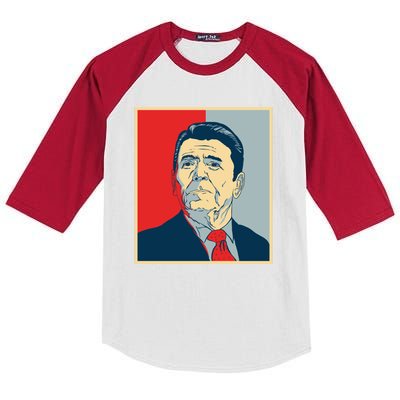 Ronald Reagan Retro Kids Colorblock Raglan Jersey