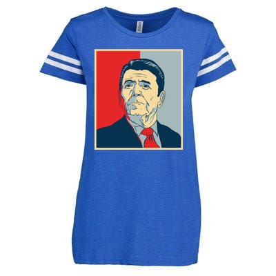 Ronald Reagan Retro Enza Ladies Jersey Football T-Shirt