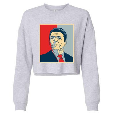 Ronald Reagan Retro Cropped Pullover Crew