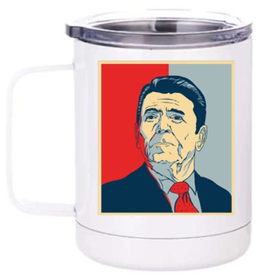 Ronald Reagan Retro 12 oz Stainless Steel Tumbler Cup