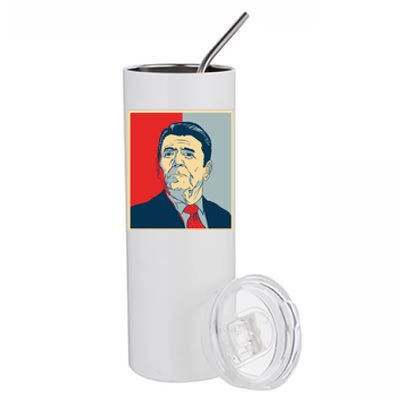 Ronald Reagan Retro Stainless Steel Tumbler