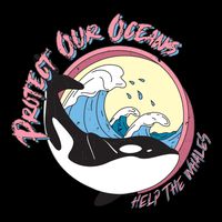 Respect Our Oceans Help The Whales Distressed Vintage Orca Backpack