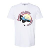 Respect Our Oceans Help The Whales Distressed Vintage Orca Softstyle CVC T-Shirt