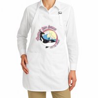 Respect Our Oceans Help The Whales Distressed Vintage Orca Apron
