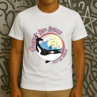Respect Our Oceans Help The Whales Distressed Vintage Orca T-Shirt