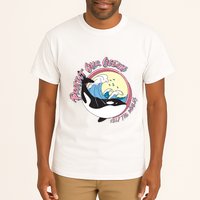 Respect Our Oceans Help The Whales Distressed Vintage Orca Tall T-Shirt
