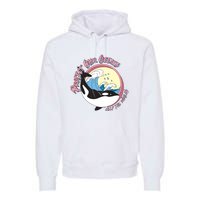 Respect Our Oceans Help The Whales Distressed Vintage Orca Premium Hoodie