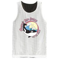 Respect Our Oceans Help The Whales Distressed Vintage Orca Mesh Reversible Basketball Jersey Tank