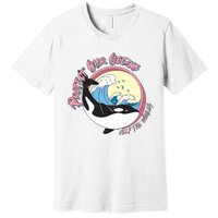 Respect Our Oceans Help The Whales Distressed Vintage Orca Premium T-Shirt