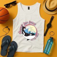 Respect Our Oceans Help The Whales Distressed Vintage Orca Tank Top