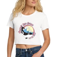 Respect Our Oceans Help The Whales Distressed Vintage Orca Crop Top