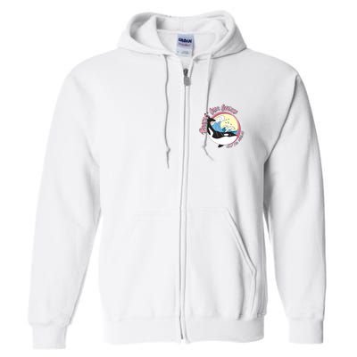 Respect Our Oceans Help The Whales Distressed Vintage Orca Full Zip Hoodie