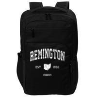 Remington Ohio Oh Vintage Athletic Black Sports Design Impact Tech Backpack