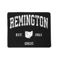 Remington Ohio Oh Vintage Athletic Black Sports Design Mousepad