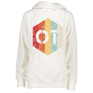 Retro Ot Occupational Therapy Gift Therapist Month Funny Gift Womens Funnel Neck Pullover Hood