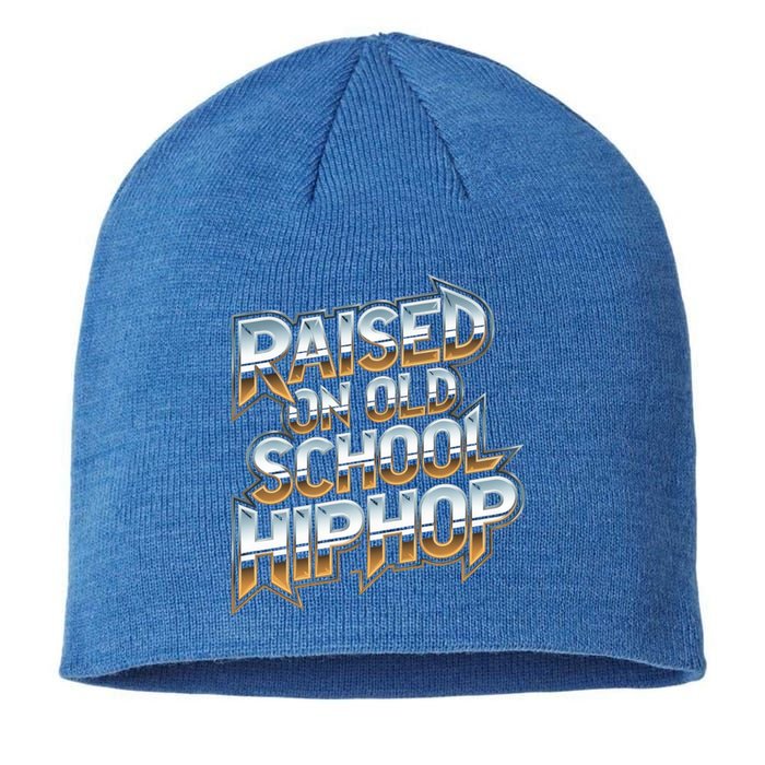 Raised On Old School Hip Hop Great Gift Cassette Graffiti Rap Funny Gift Sustainable Beanie