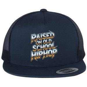 Raised On Old School Hip Hop Great Gift Cassette Graffiti Rap Funny Gift Flat Bill Trucker Hat