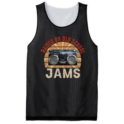 Raised On Old School Jams Hip Hop R&B Pop Rock 80s 90s Retro Mesh Reversible Basketball Jersey Tank