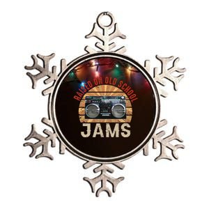 Raised On Old School Jams Hip Hop Metallic Star Ornament