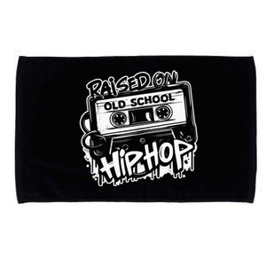 Raised On Old School Hip Hop Anniversary Cassette Graffiti Microfiber Hand Towel