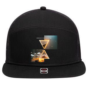 Running Out Of Time 7 Panel Mesh Trucker Snapback Hat